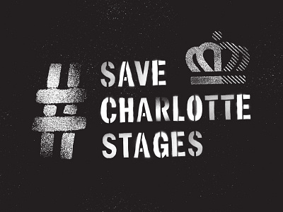 #SaveCharlotteStages design typography