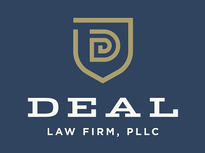 Deal Law Firm Logo Concept branding design logo monogram typography