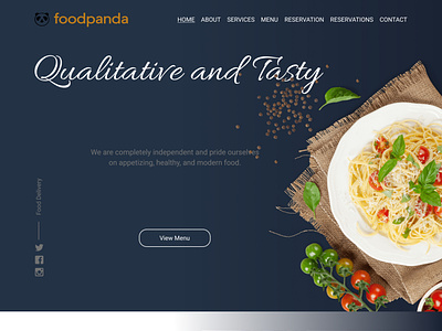 Food Landing Page branding design figma graphic design ui ux web de