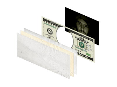 In Rock We Trust 3d federal reserve foo fighters in rock we trust layers mint money stacked