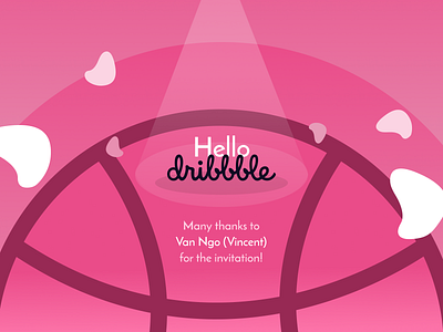 Hello Dribbblers! figma first shot hello dribbble invite welcome shot