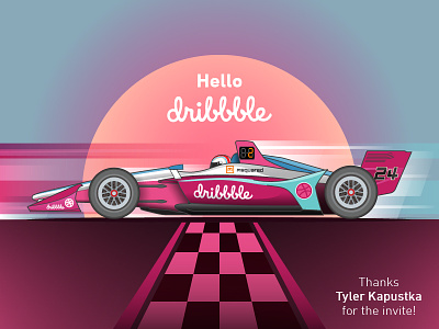 Hello Dribbble Indycar Livery debut indycar livery motorsports racecar