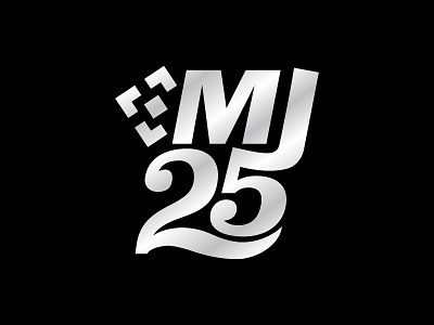 MJ Manufacturing 25th anniversary logo 25th anniversary brand identity commemorative industrial logo manufacturing mj
