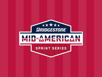 Mid-American Sprint Series logo america brand identity karting logo mid american motorsports racing usa