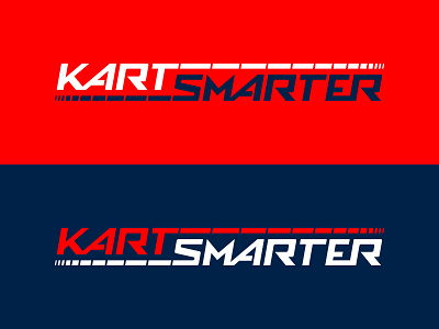 Kart Smarter logo brand identity data kart logo motorsports racing smarter