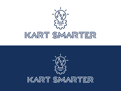 Kart Smarter logo (alternate) brand identity data kart logo motorsports racing smarter