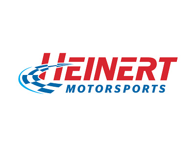 Heinert Motorsports Logo brand identity checkered flag logo motorsports racing