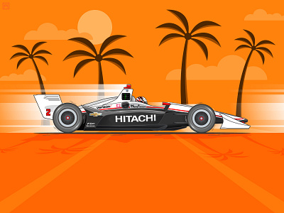 Indycar 2019 St. Petersburg Grand Prix Winner car florida grand prix illustration indycar josef newgarden motion motorsports penske race racecar racer racing speed st. petersburg