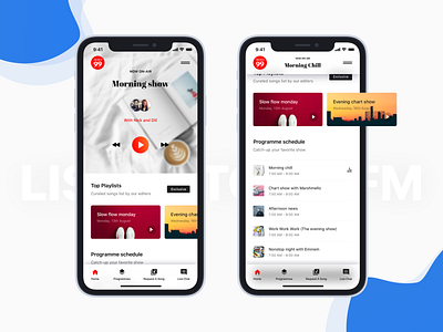 Conceptual online radio player mobile app design