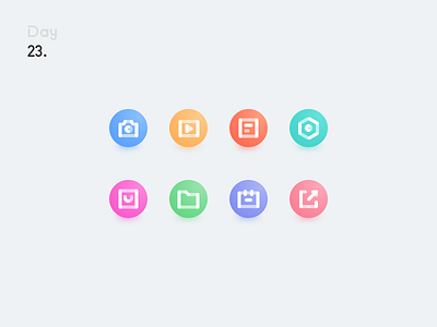 Icon colors design icon outline 图标 图标设计