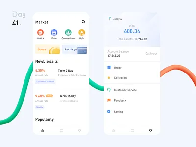 Finance app design finance finance app fund interface profit ui 金融