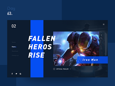 Introduction to Heroes interface introduction to heroes iron man ui web ui 人物介绍