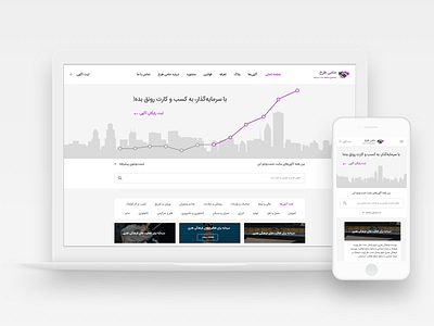 Clean Persian Website: Find Investors