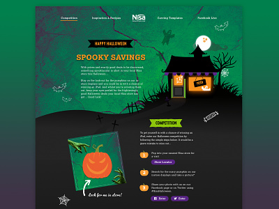 Nisa Halloween design food drink halloween ui web design