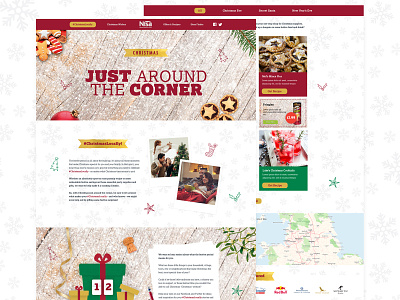 Nisa Christmas Campaign branding design illustration ui vector web design
