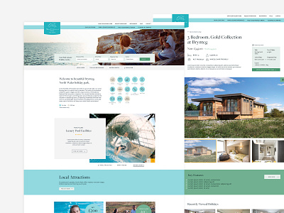 Park Leisure branding design responsive ui ux web design