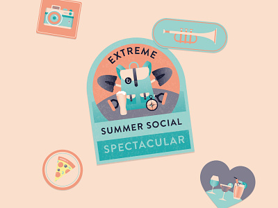 Summer Social Illustrations branding illustration logo vector