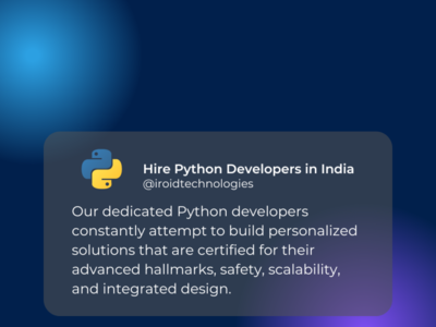 Hire python developers in India by deema irfan on Dribbble