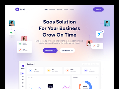 Saas Web Header