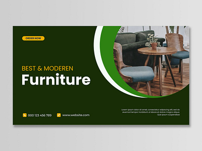 Furniture Interior Marketing Banner Template house interior