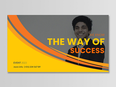 How to be Successful Banner template powerpoint