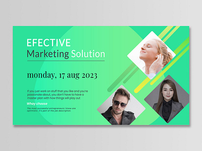 Marketing Solution Banner Template powerpoint