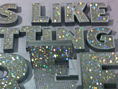 Swarovski Typography By Camilo Rojas austria bling bling swarovski typography