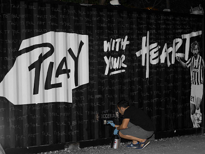 Talk to your feet | Play with your Heart! andrea pirlo container el arquitecto heart il metronome juventus lettering pirlo play soccer talk the architect