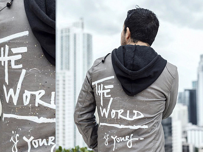 The World Is Yours calligraphy cr eate hand lettering krink lettering wanderlust words world