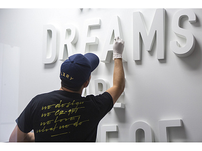 Dreams dream dreams environmental typography experiential design experimental typography playful typography typography typography as art typography sculpture what dreams are made of