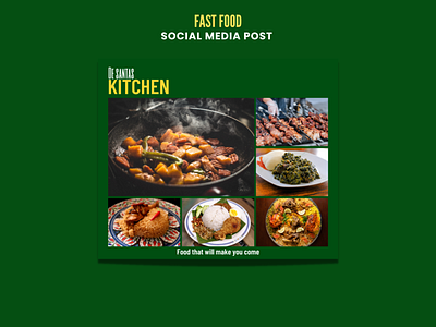 Fast Food Social Media Design design designflyer flyer designs graphic design graphic designer poster design social media flyer designs social media post