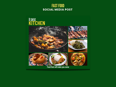 Fast Food Social Media Design