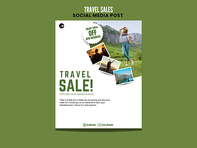 Travel Sales Social Media Design Post design designflyer flyer designs graphic design graphic designer poster design social media flyer designs