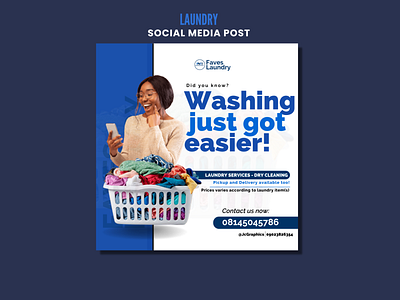 Laundry Social Media Design Post design designflyer flyer designs graphic design graphic designer poster design social media flyer designs