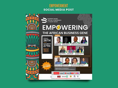 Empowerment Social Media Design Post design designflyer flyer designs graphic design graphic designer poster design social media design post social media flyer designs
