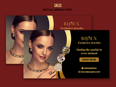 Jewelry Sales Social Media Design Post