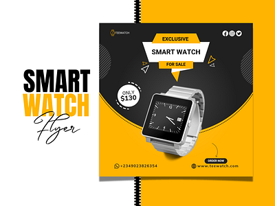 Smart Watch Flyer Design design designflyer flyer designs graphic design graphic designer illustration logo poster design social media flyer designs