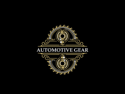 AUTOMOTIVE GEAR VINTAGE automotive branding car design graphic design illustration logo machine motorcycle