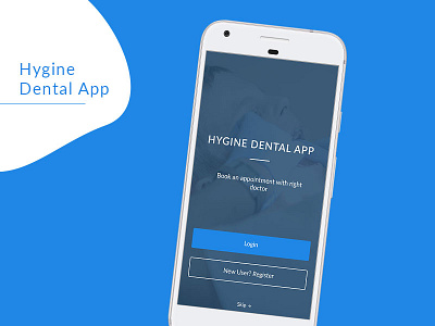 Hygine Dental App android appdesign dental hospital ui ux