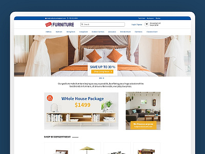 Half Price Furniture Website design furniture website interactiondesign minimalist portfolio uidesign uiux userexperience web webdesign