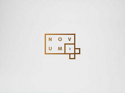 Novum - the logo apartments brand branding gold key visual logo logotype rebranding