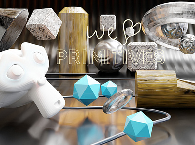 Primitive shapes 3d animation branding graphic design logo motion graphics