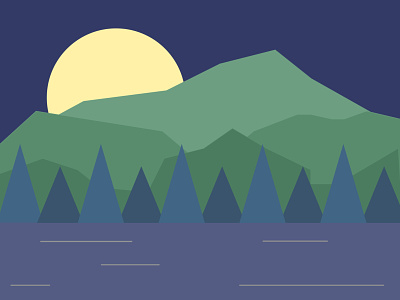 Weekly Warmup - Lost in the Mountains design dribbbleweeklywarmup graphic design illustration ui