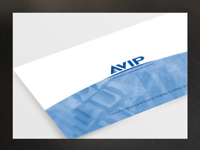 Carte 21x10 Avip business card corporate correspond envelope group insurance print sending