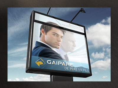 Agf Gaipard Board 4x3 ad advertising agf board business company corporate france french insurance outdoor sign