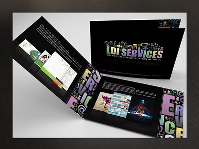 Plaquette Com Ldi artwork bifold book brochure communication design internet leaflet presentation print services webdesign