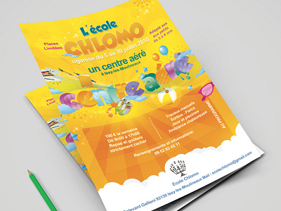 Dribbble Flyer Chlomo a4 camp children flyer jewish school summer vacation