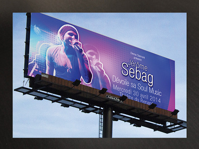 Board & Banner Sebag advertising album artist artwork band board france mic music signboard singer tour