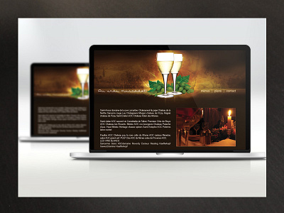 Website Design Auvraimuscadet design food french glass internet muscadet restaurant specialty web website wine