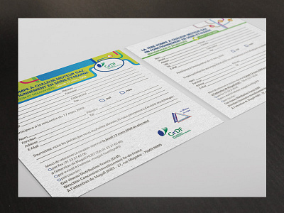 Squared Grdf Invite 2 sides card company corporate exposition fair form france gas invitation invite national